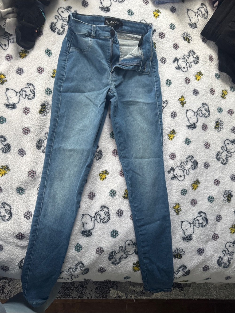 FITJEANS Women's Light Blue Skinny Stretch Jeans